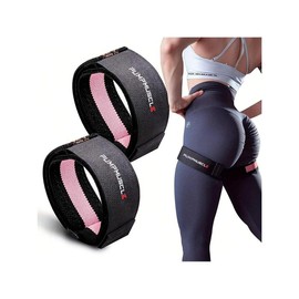 2pcs Adjustable Leg Blood Flow Restriction Bands – Enhance Muscle Growth & Strength, Ideal For Leg Workouts, Glute Exercises - Color: Pink