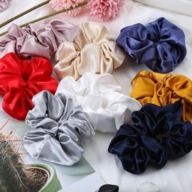 Summer satin scrunchie hair tie hair scrunchie / 썸머새틴 곱창 머리끈 헤어슈슈 곱창밴드