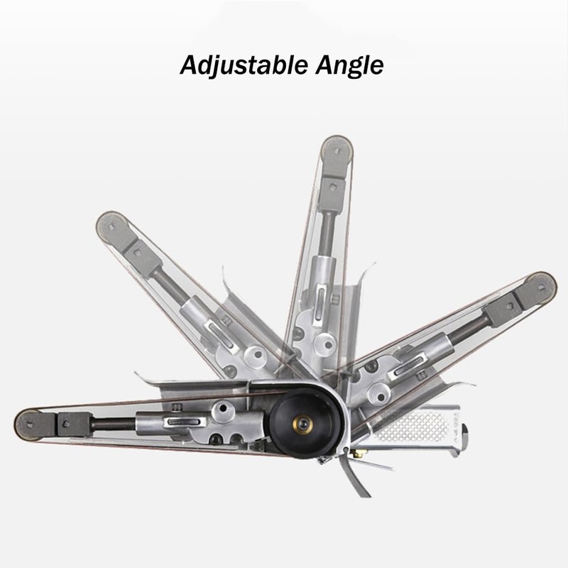 Mini Air Belt Sander, Pneumatic Handheld Angle Grinder Tool for