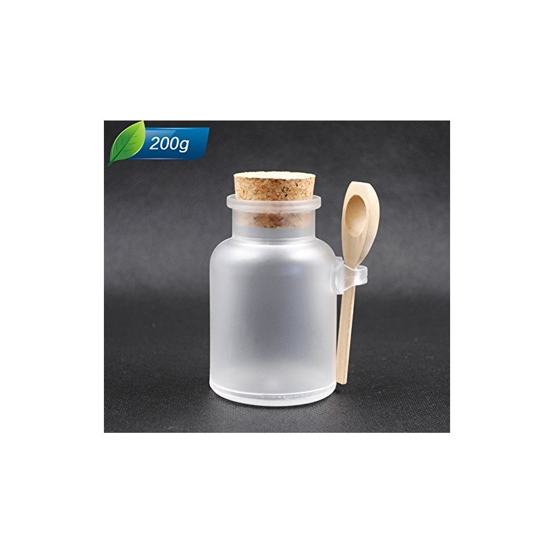 2 Pcs 200ml Empty Plastic Bath Salt Comestic Face Cream