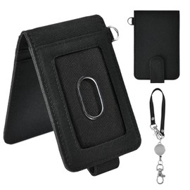 Pass Case, Bi-Fold, Coin Purse, Commuter Holder, Women's, Butterfly Type, Card Case, Men's, Card Holder, Driver's License Case, Holds 4 IC Cards, Strap Included, 4 Pockets, Commuting to Work or School