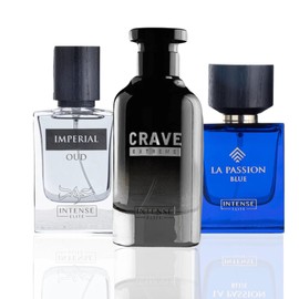 INTENSE ELITE Crave Extreme,LA PASSION BLUE EDP - 100Ml (3.4Oz) & Imperial Oud for Men - 50ml (1.6Oz), Perfumes for Men, Perfumes for Women, perfumes para hombres original.