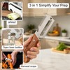 Multi-Functional Vegetable Peeler, 3 in 1 Multi Functional Wooden Handle