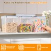 VINATO 2.5L Contenitori Ermetici per Alimenti 3pezzi- Barattoli per Cereali,