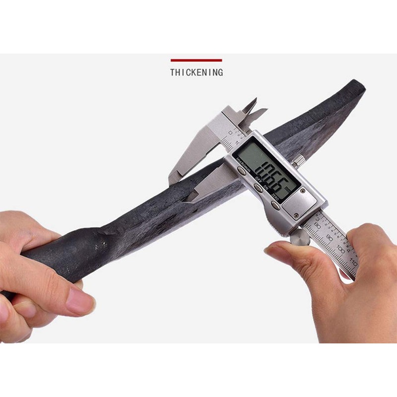 Thick Steel Blade Brush Axe, Heavy Duty Billhook Machete Hatchet