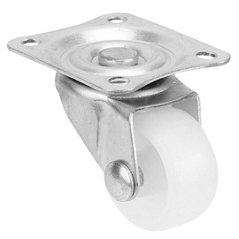 Small Caster Wheel, 12Pcs 1" Universal Caster Wheels Nylon Material Mini Stem Caster for Cart DIY Accessory Furniture Wheel 4 Wheel / 20Kg Load Capacity