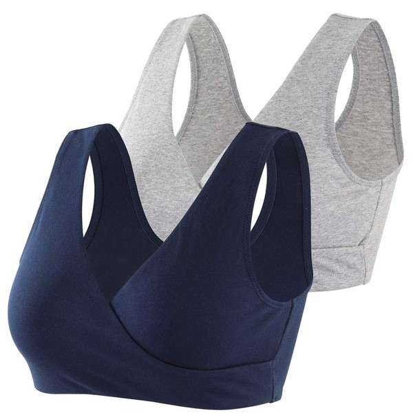 KUCI brasier de lactancia de maternidad inalámbrico de algodón para