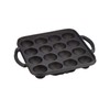 IPPINKA Japanese Cast Iron Takoyaki Grill Pan, 16 Holes, Made