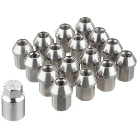 RAYS 74020001114GM Duralumin Lock & Nut Set L32 4H M12X1.5 Gun Metallic Anodized