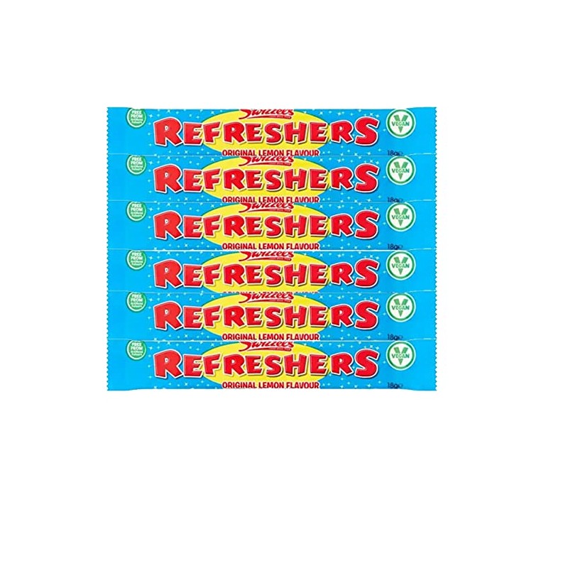 20 x Refreshers Original Lemon Chew Bars 18g With VIMIX