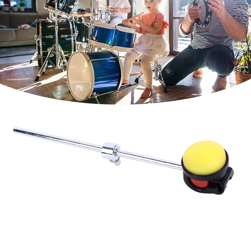 Drum Beater Pedal Mallet Silicone Head Percussion Instrument Accessory for