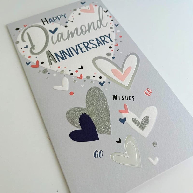 Jonny Javelin Happy Diamond Anniversary Card 60 Years