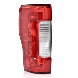 CHEDA Left Driver Side Taillight Lamp W/o Bulbs Fit F250 F350 Super Duty 2017-2019, Fit Factory Taillamp w/o Blind Spot Monitor Model FO2800256, HC3Z13405D, HC3Z13405F