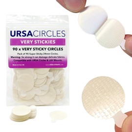URSA Very Sticky Circles: 90 Super High Tack, Double Sided, Pre-Cut Stickies with Peel-Off Tabs. Made In the UK