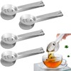 DonLeeving 4 Pcs Tea Bag Squeezer Tongs Stainless Steel Tea