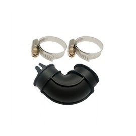 UpgradeWD24X33918 Dishwasher Elbow Hose For GE ，Compatibility WD19x25700 WD19X25460 Dishwashers,Sump Pump Discharge Hose Kit (Includes Two Dishwasher Hose Clamp）