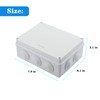 Wutusent ABS Plastic Dustproof Waterproof IP65 Junction Box Universal Electrical