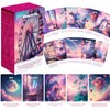 Pink Tarot Oracle Lenormand Cards for Beginner Unique Trinity Divination