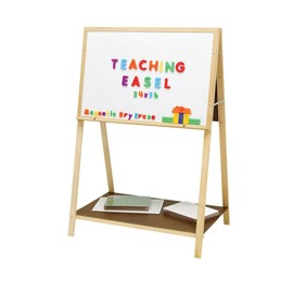 Flipside Products Magnetic Dry Erase Adjustable Teaching Easel, Attach Charts, Wide, Charting, Classroom, Presentation