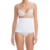 FarmaCell Shape 605 High Waist Microfibre Body Shaper, White