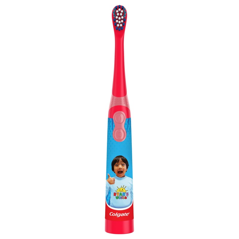 Colgate Kids Battery Powered Toothbrush, Ryan's World, Extra Soft Bristles,