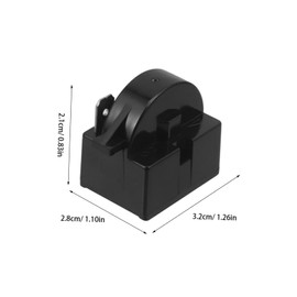 Operitacx 2 Stück Ptc -initiator Kühlschrank Gefrierschrank Startschutz Ersatz-überhitzungsschutz Start-überlastschutz Für Getränkekühler Überhitzungsschutz Für Kühlschränke Metall