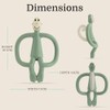 Matchstick Monkey Juguete Mordedera, Menta, Paquete De 1 Count