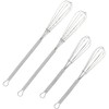 Wingsflying 4 Pack Mini Wire Kitchen Whisks Small Egg Whisk