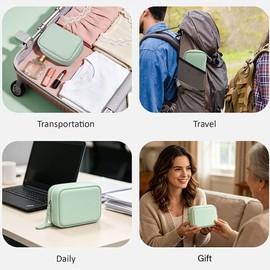Waterproof Pill Pouch Set With 14 Air Tight Bags Inside For Travel Pastillero De Viaje,Portable Zippered Pill Pouch Organizer Flexible Binder With 14 Color Pouches For Storage 7 To 14 Days