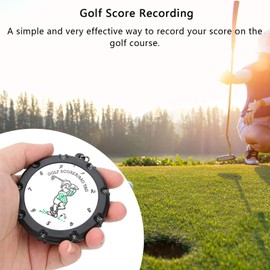 2 Pieces Score Counter, Mini Stroke Counter, Scoring Keeper up to 18 Accessories, Attachment to Scorekeeper Counter Clicker for Outdoor Activities Sport