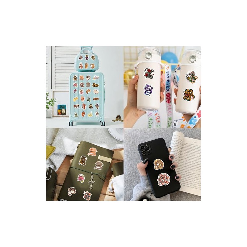 Snake Stickers for Laptop (50 Pieces), Gift for Children, Teenagers,