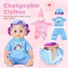 Baby Doll Stroller Toys Set,17 PCS Pretend Play for Girls