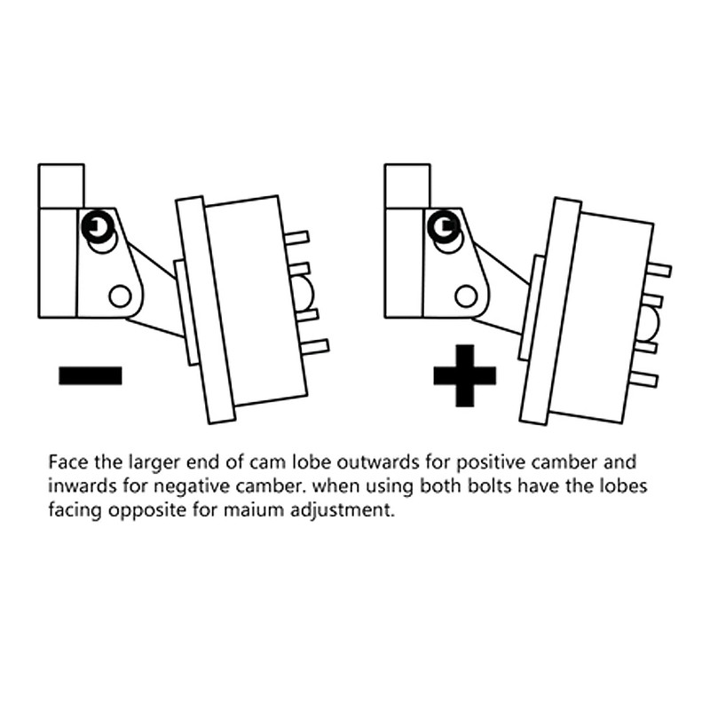 Spec-D Tuning Front Alignment Camber Kit Adjuster Compatible with 2002-2006