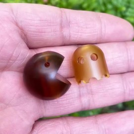 Knife Lanyard Beads Ultem Paracord Beads Creative Lightweight PEI Tactical Paracord Bead Cute EDC Bead (Pacman)