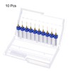 sourcing map 10pcs PCB Drill Bits 1/8" Shank 0.5mm Titanium