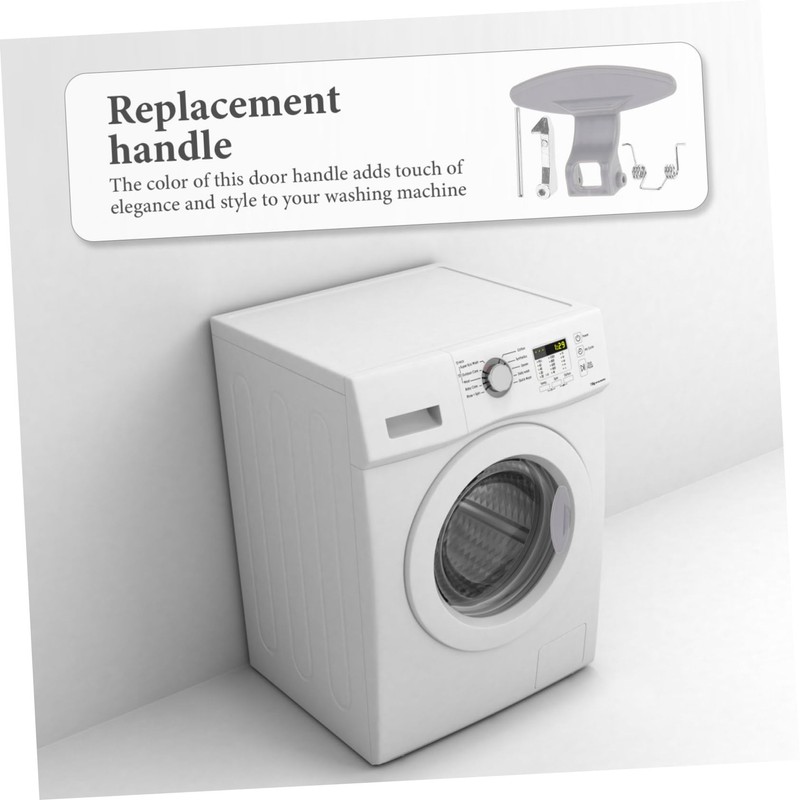 WHAMVOX Washing Machine Door Lock Accessory Black Door Handles Replacement