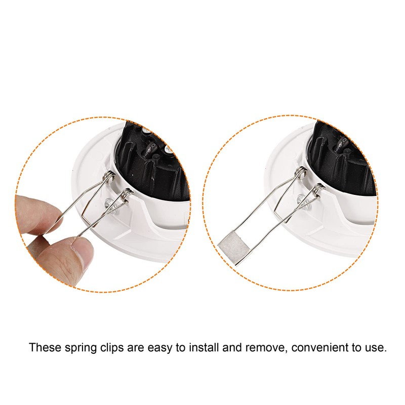 PATIKIL 53x19mm Downlight Spring Clips, 20 Pack Emitting Diode Recessed
