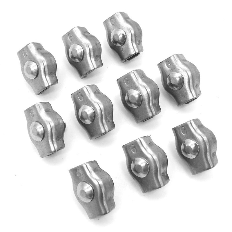 POFET 10 Pack 304 Stainless Steel Bolt Wire Clip, Adjustable