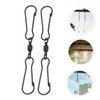Levemolo 12pcs Durable Stainless Steel Dual Clip Hooks for Wind