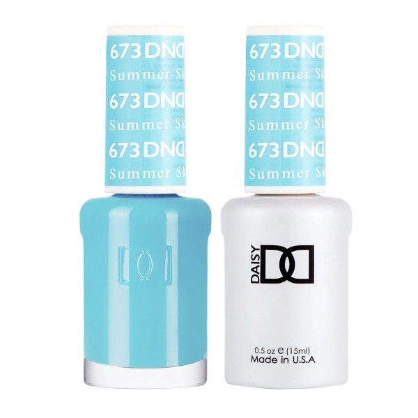 DND DUO Matching Gel & Lacquer #673 - Summer Sky