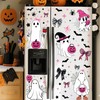 Halloween Window Clings - Pink Ghost Window Stickers for Glass