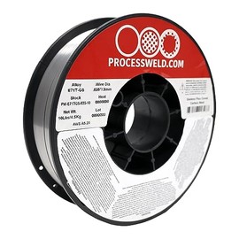 Process E71TGS X .035” X 10 LB MIG/FCAW Gasless Flux Core Carbon Steel Welding Wire, All Position, Easy Slag Removal, Formulated to Provide Porosity-Free, X-Ray Quality Welds