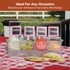 Estilo 4 Section Condiment on Ice, Clear (1-(Pack))
