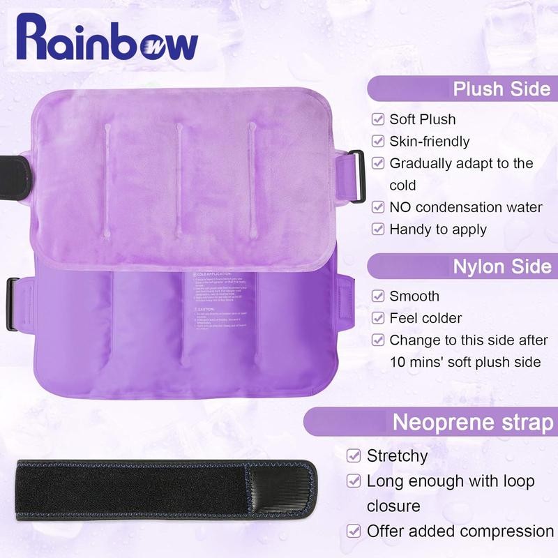 Rainbow Gel Ice Pack Reusable for Lower Back, 16 ×