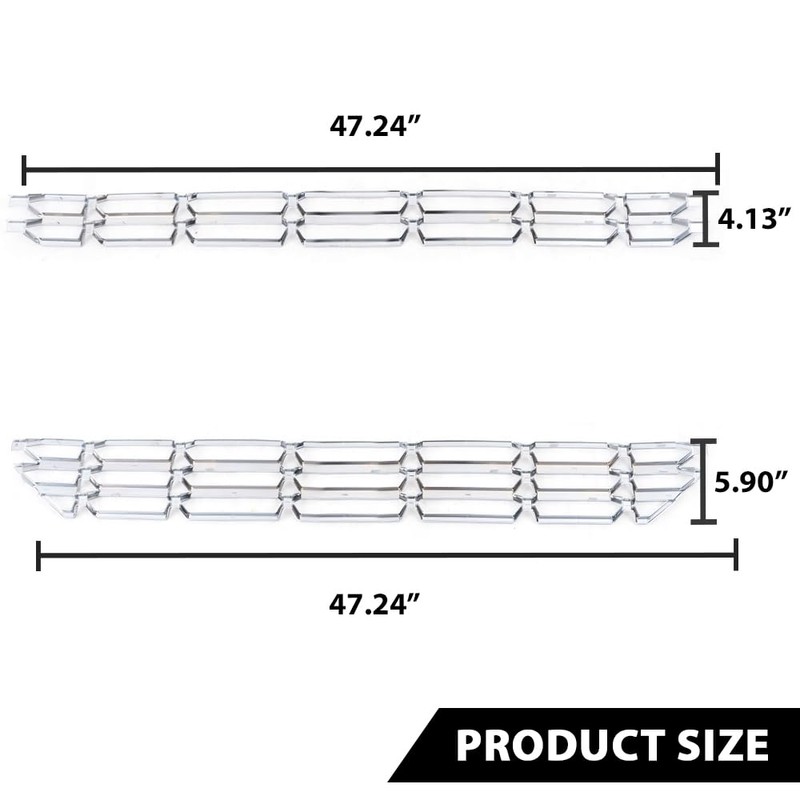 G-PLUS Front Upper & Lower Grille Insert Snap On Insert