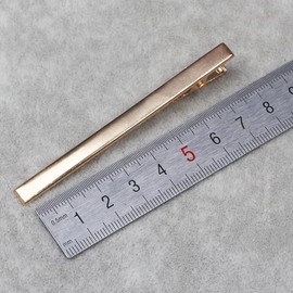 6 Pcs 3 Inch Baking Paint Narrow Metal Spike Alligator Duck Bill Hair Clips Bright Duckbill Hair Barrettes Chic Hair Clips for Styling Long Hair DIY Hair Salon (Gold)