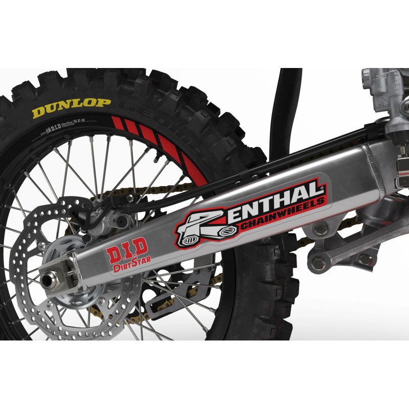Renthal 2 Clear Universal ProCut Swingarm Decals Graphics 12.9" X