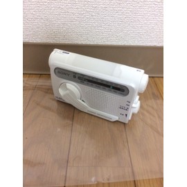Sony ICF-B02(W) Hand Crank Charging, FM/AM Portable Radio, White