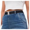 WHIPPY No Show Flat Buckle Stretchy Braided Belt for Men