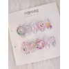 Ribbon bear aqua ball nail tip handmade 12p composition -